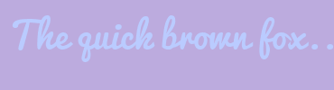 Image with Font Color BACBFF and Background Color BCABDE
